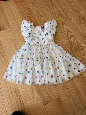 Disney Junior Minnie White Toddler Girls' Multi-Color Tulle Dress